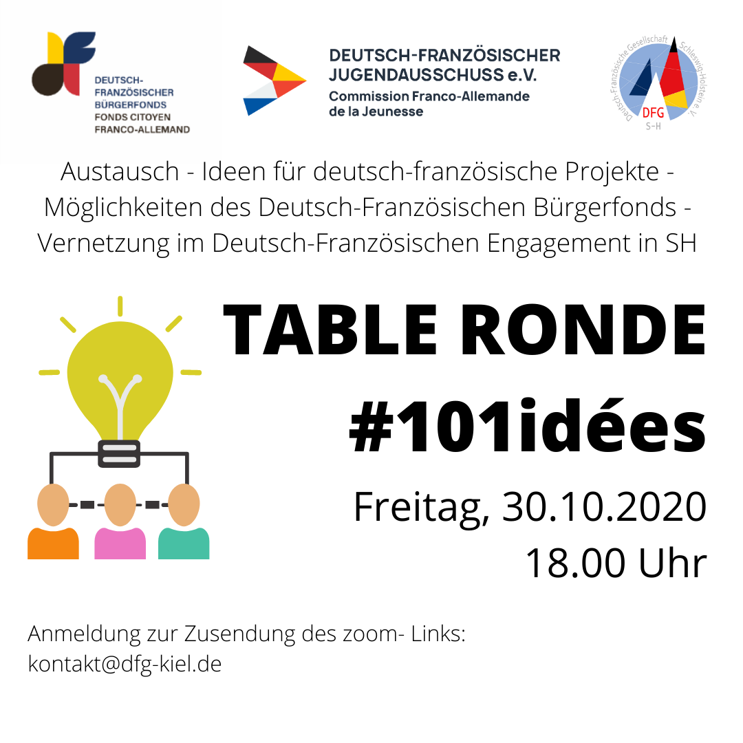 Table Ronde spéciale - "101 idées pour l'amitié franco-allemande"