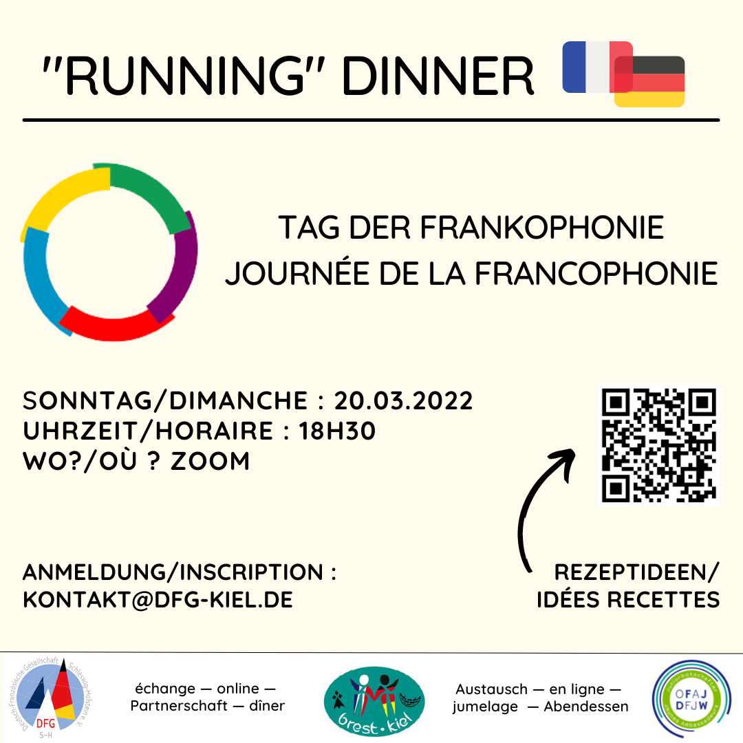 Online "Running" Dinner - Journée de la Francophonie 2022