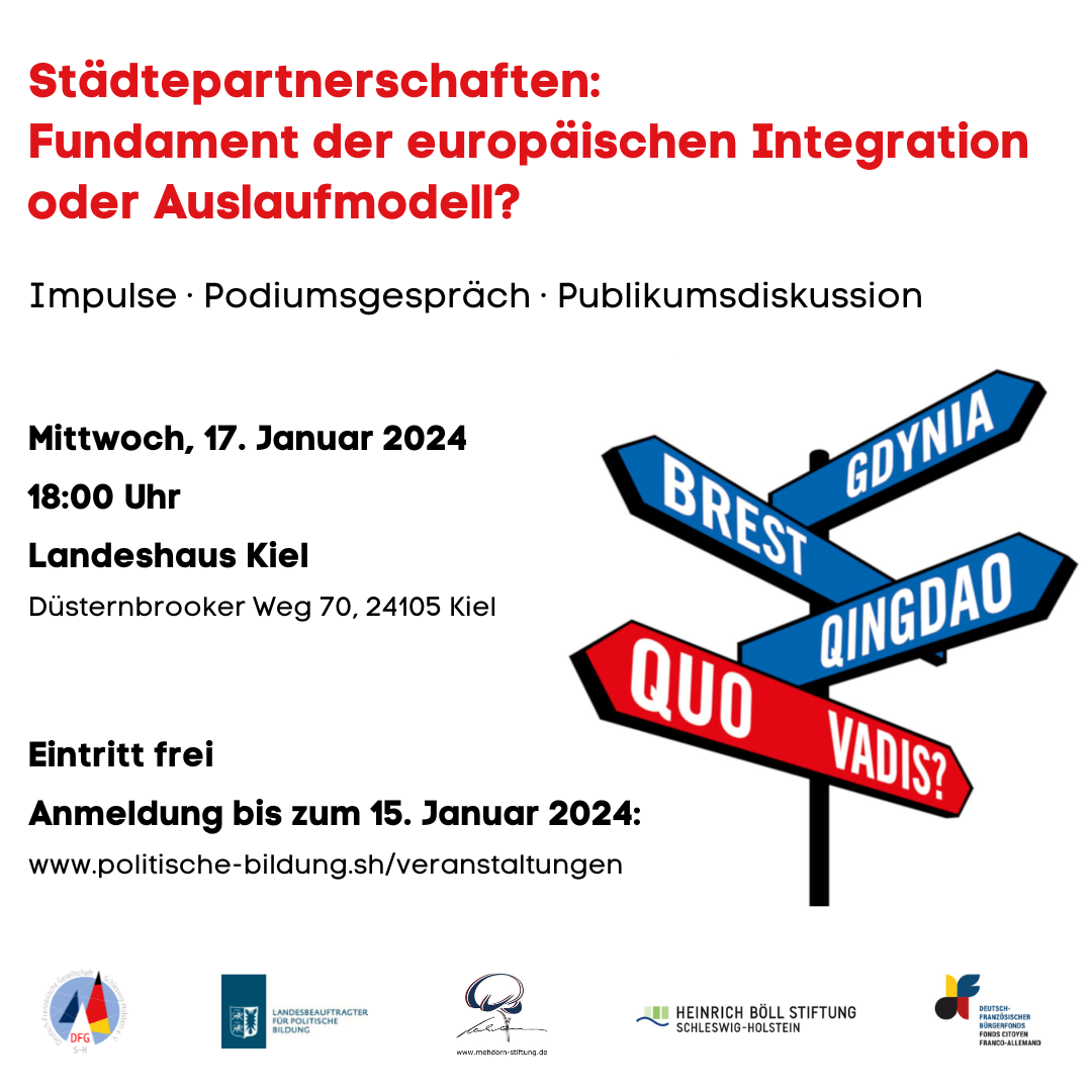 Deutsch-Französisches Dialogforum "Städtepartnerschaften: Fundament der europäischen Integration oder Auslaufmodell?"